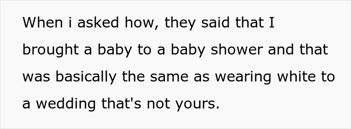 Text showing a woman’s cousin accusing her of stealing spotlight by bringing her baby and wearing an engagement ring at a family event. Text showing a woman’s cousin accusing her of stealing spotlight by bringing her baby and wearing an engagement ring at a family event.