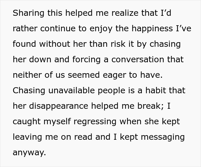 Text about choosing happiness over chasing unavailable people, reflecting on best friend no contact returns. Text about choosing happiness over chasing unavailable people, reflecting on best friend no contact returns.