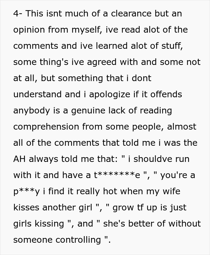 Alt text: Girlfriend kisses another woman in front of friends, causing boyfriend to want to break up over confusion and emotions. Alt text: Girlfriend kisses another woman in front of friends, causing boyfriend to want to break up over confusion and emotions.