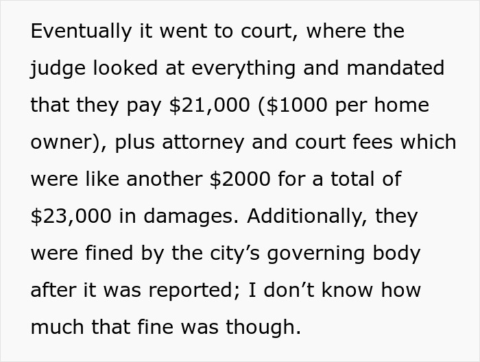 Court orders HOA president to pay $23,000 in damages after man exposes stalking and wins legal case. Court orders HOA president to pay $23,000 in damages after man exposes stalking and wins legal case.