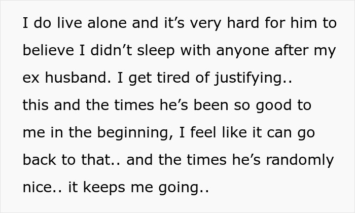 Text describing a person feeling conflicted while their fiance babysits their daughter, reflecting on relationship struggles. Text describing a person feeling conflicted while their fiance babysits their daughter, reflecting on relationship struggles.