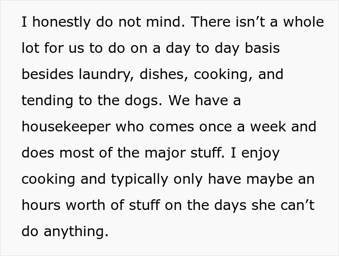 Text about a guy's affection for his sick wife and his sister's annoyance with their relationship dynamics.