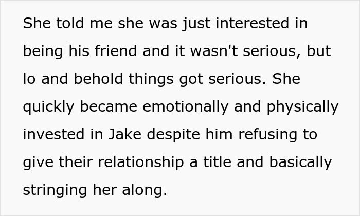 Text describing an irresponsible friend making bad decisions and the bestie reacting strongly to pregnancy news.