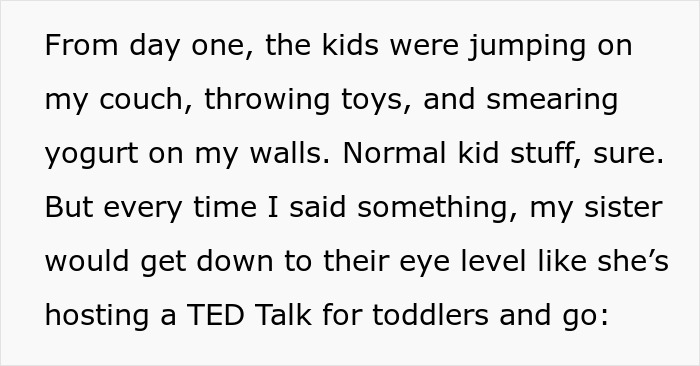 Kids playing actively indoors while sister practices gentle parenting in a calm house setting. Kids playing actively indoors while sister practices gentle parenting in a calm house setting.