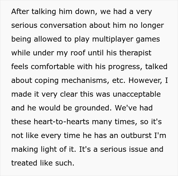 Teen breaks new chair one day after getting it, asks dad to replace it claiming it is only fair in a serious discussion. Teen breaks new chair one day after getting it, asks dad to replace it claiming it is only fair in a serious discussion.