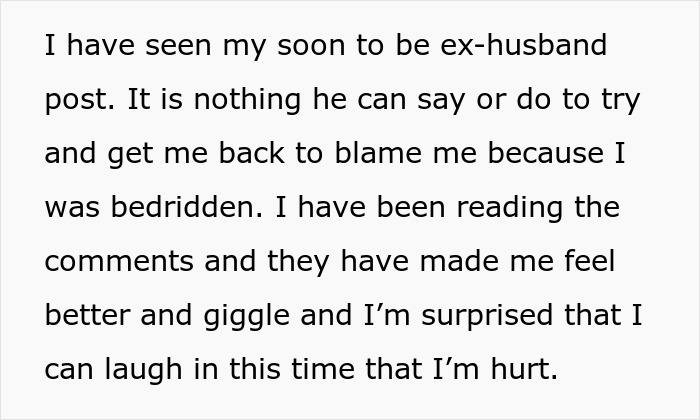 Text excerpt about man cheating while wife is pregnant and postpartum feeling hurt but finding support from comments online. Text excerpt about man cheating while wife is pregnant and postpartum feeling hurt but finding support from comments online.