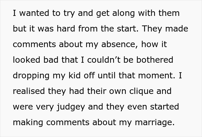 Preschool Moms Judge Busy Lady For Not Dropping Her Kid Off, She Ends Up Embarrassing One Of Them