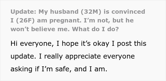 Husband obsessed with wife’s pregnancy belief, which turns out to be a sign of a life-threatening medical condition. Husband obsessed with wife’s pregnancy belief, which turns out to be a sign of a life-threatening medical condition.