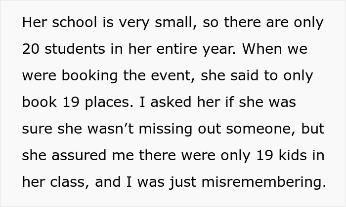 Text discussing a 13-year-old refusing to invite one girl from school, causing backlash for the mom supporting the plan. Text discussing a 13-year-old refusing to invite one girl from school, causing backlash for the mom supporting the plan.