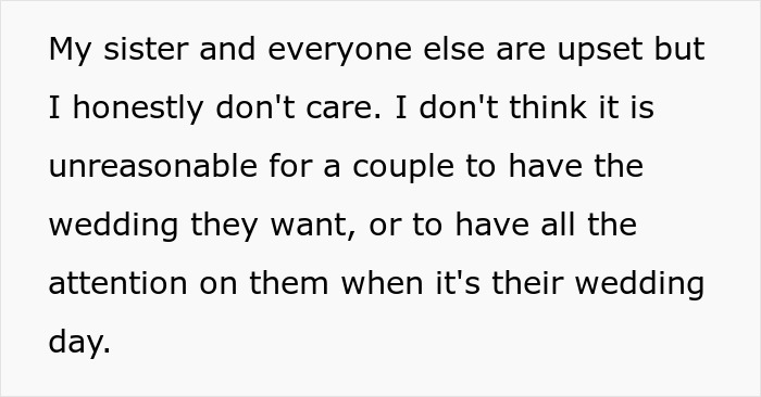Text about guy rejecting sister’s idea for his big wedding, causing family conflict linked to rejection sensitive dysphoria. Text about guy rejecting sister’s idea for his big wedding, causing family conflict linked to rejection sensitive dysphoria.