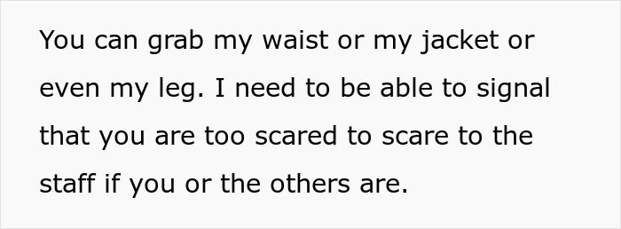 Parents at a haunted hayride leaving their scared kids with strangers to handle the fear and chaos. Parents at a haunted hayride leaving their scared kids with strangers to handle the fear and chaos.