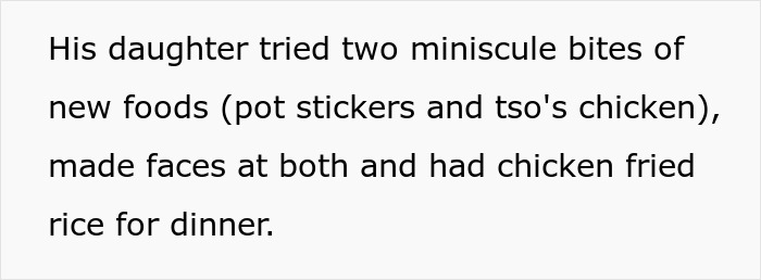 Text describing a foodie woman unable to handle a future with buttered noodles, leading to a breakup over his kid. Text describing a foodie woman unable to handle a future with buttered noodles, leading to a breakup over his kid.