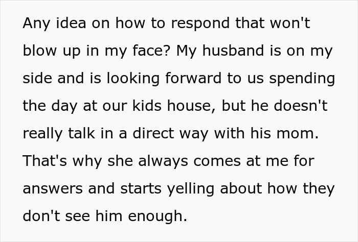 Text excerpt about a woman wanting to celebrate Thanksgiving with her kid while her mother-in-law explosively confronts her. Text excerpt about a woman wanting to celebrate Thanksgiving with her kid while her mother-in-law explosively confronts her.