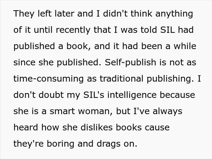 Woman steals SIL’s book to self-publish it, facing consequences and losing every cent she made from the stolen book.