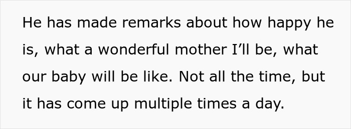 Text excerpt discussing a woman’s husband convinced she’s pregnant, linked to a life-threatening condition. Text excerpt discussing a woman’s husband convinced she’s pregnant, linked to a life-threatening condition.