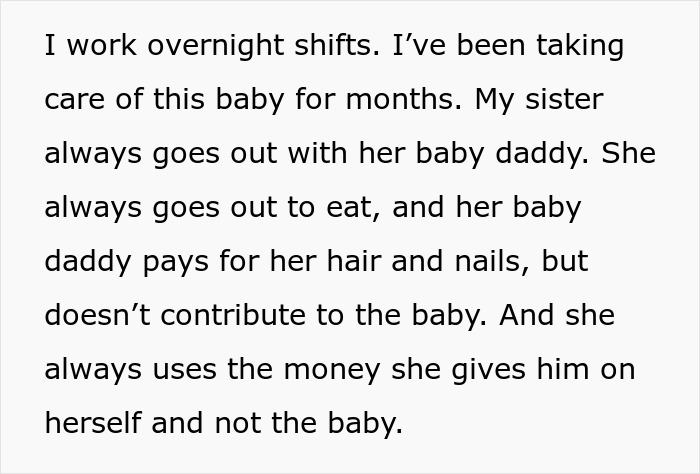 Teen mom dumps all parental responsibilities on 18-year-old sister while neglecting baby care and finances. Teen mom dumps all parental responsibilities on 18-year-old sister while neglecting baby care and finances.