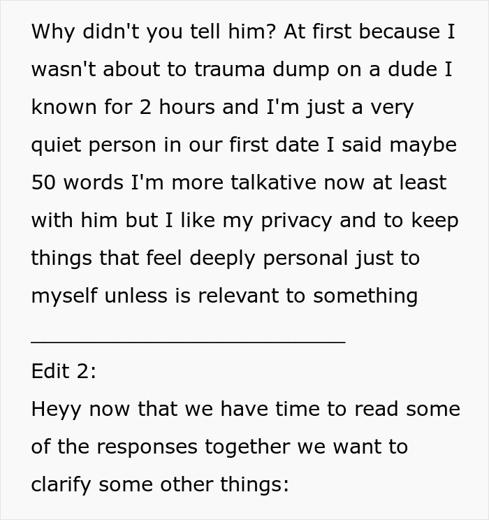 Text excerpt discussing a childfree couple in conflict after a prank reveals the woman had a hysterectomy.