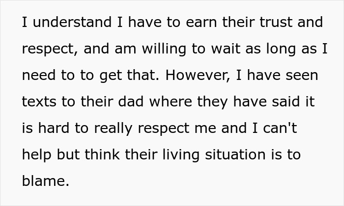 Woman asking stepchildren about their feelings regarding home and boarding school in a thoughtful and caring manner. Woman asking stepchildren about their feelings regarding home and boarding school in a thoughtful and caring manner.