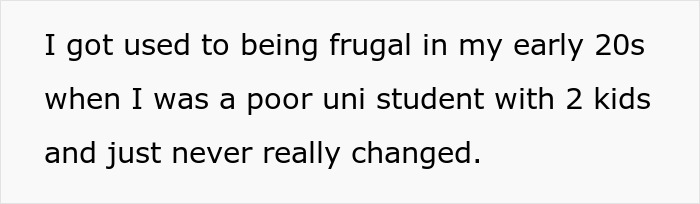 Text excerpt showing a woman describing being called poor by stepdad and accused of flexing wealth by giving stepsiblings cars and cash. Text excerpt showing a woman describing being called poor by stepdad and accused of flexing wealth by giving stepsiblings cars and cash.