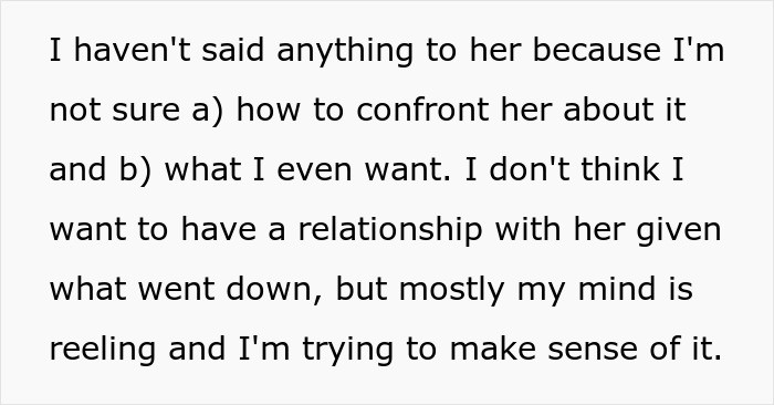 Text about a woman struggling to confront her late half-sister who lied for dad’s support with medical bills. Text about a woman struggling to confront her late half-sister who lied for dad’s support with medical bills.