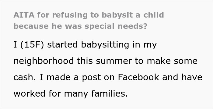 Teen sitter arrives to care for nonverbal bedridden boy after being hired to watch an independent child with special needs. Teen sitter arrives to care for nonverbal bedridden boy after being hired to watch an independent child with special needs.