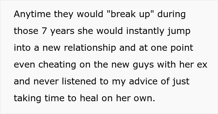 Text excerpt describing an irresponsible friend making bad decisions, affecting a bestie’s reaction to pregnancy news. Text excerpt describing an irresponsible friend making bad decisions, affecting a bestie’s reaction to pregnancy news.