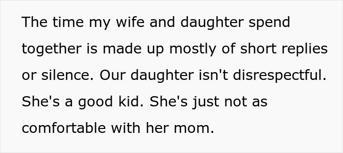 Man feels like a single parent as wife prioritizes work over family, causing distance with their 10-year-old daughter. Man feels like a single parent as wife prioritizes work over family, causing distance with their 10-year-old daughter.