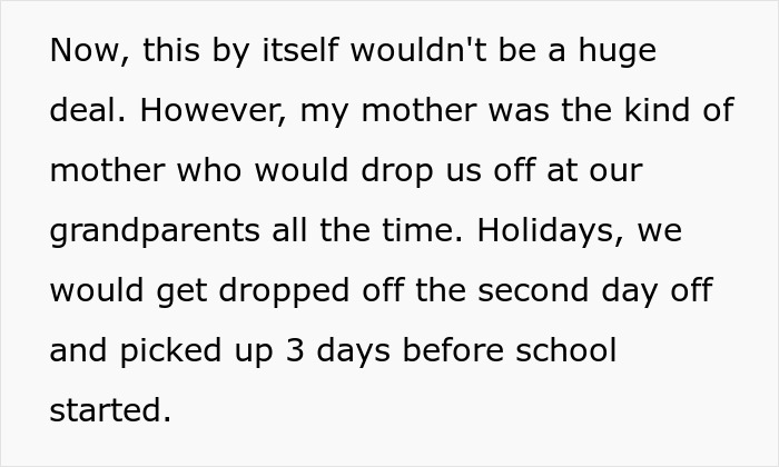 Mom Shamelessly Dumps Kids On Parents, Acts Like Martyr Mommy Now That They’re Grown Up, Irks Them Mom Shamelessly Dumps Kids On Parents, Acts Like Martyr Mommy Now That They’re Grown Up, Irks Them