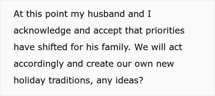 Woman purposely excludes sick daughter-in-law from family holiday, causing tension and conflict during holiday planning.