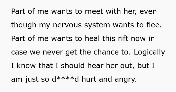 Excerpt expressing mixed emotions about reconnecting with a best friend after no contact, showing hurt and hope to heal. Excerpt expressing mixed emotions about reconnecting with a best friend after no contact, showing hurt and hope to heal.