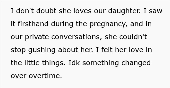 Text excerpt from a man feeling hurt as his wife prioritizes work over family and ignores their 10-year-old child. Text excerpt from a man feeling hurt as his wife prioritizes work over family and ignores their 10-year-old child.