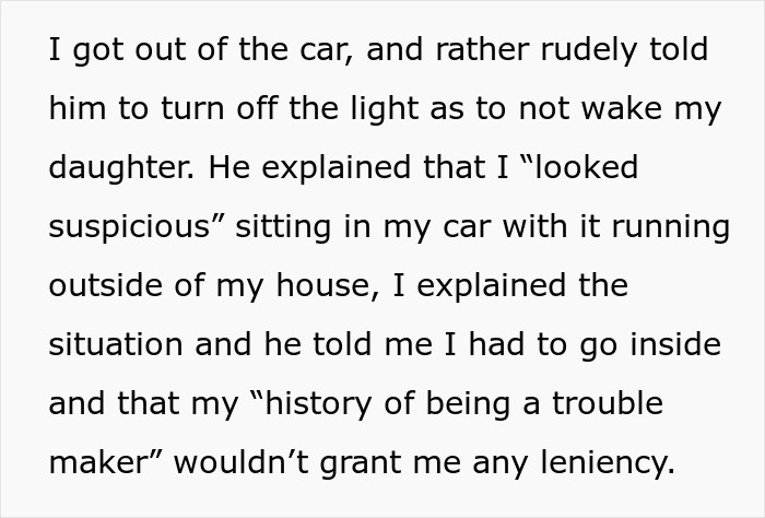 Text excerpt describing a man confronting a stalkerish HOA president accused of causing trouble and facing consequences in court. Text excerpt describing a man confronting a stalkerish HOA president accused of causing trouble and facing consequences in court.