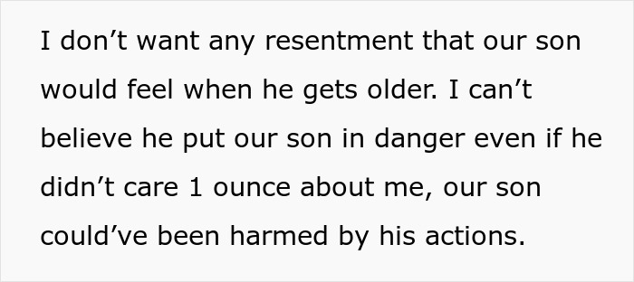 Text excerpt expressing concern about a man’s harmful actions during his wife's pregnancy and postpartum period. Text excerpt expressing concern about a man’s harmful actions during his wife's pregnancy and postpartum period.