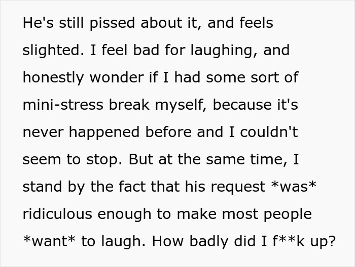 Teen breaks new chair one day after getting it and asks dad to replace it in a fair request conversation. Teen breaks new chair one day after getting it and asks dad to replace it in a fair request conversation.