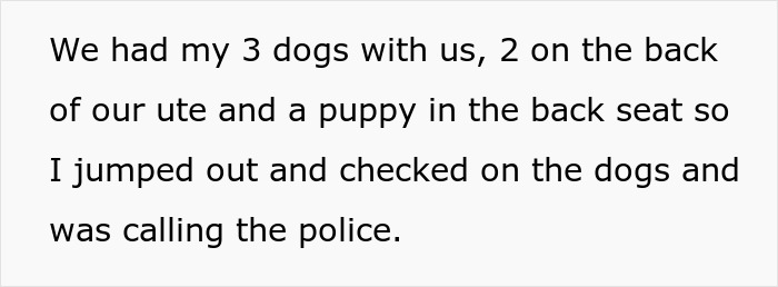 Man upset as nurse girlfriend prioritizes dogs and baby after car crash, checking on pets while calling the police. Man upset as nurse girlfriend prioritizes dogs and baby after car crash, checking on pets while calling the police.