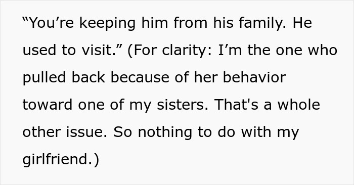 Text message revealing a man cuts ties with his mother after her true colors show through texts to his girlfriend.
