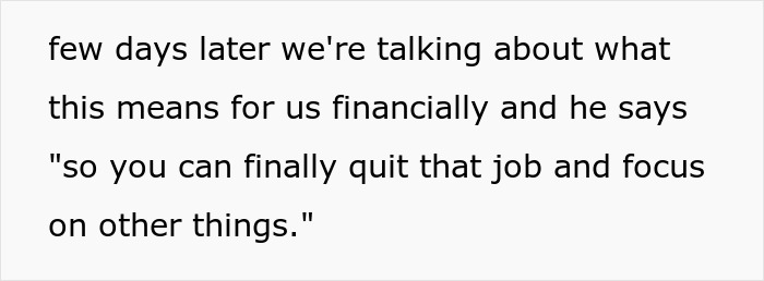 Woman refusing to quit job after husband's promotion, receiving a lecture on gender roles from mother-in-law.