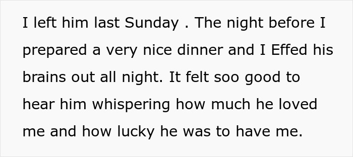 Text describing a woman discovering her supportive and kind husband made fun of her to his cheating ex-wife. Text describing a woman discovering her supportive and kind husband made fun of her to his cheating ex-wife.