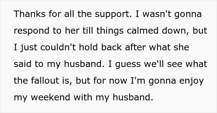 Text showing a woman expressing frustration after her mother-in-law exploded over wanting to celebrate Thanksgiving with her kid. Text showing a woman expressing frustration after her mother-in-law exploded over wanting to celebrate Thanksgiving with her kid.