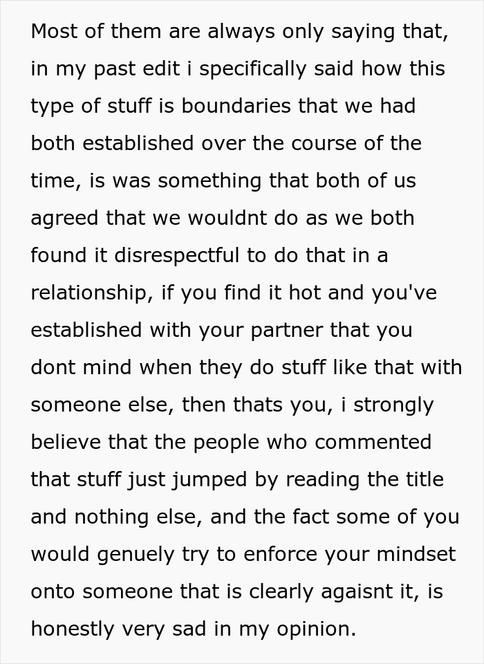 Girlfriend kisses another woman in front of friends, causing boyfriend to want break up over relationship boundaries. Girlfriend kisses another woman in front of friends, causing boyfriend to want break up over relationship boundaries.