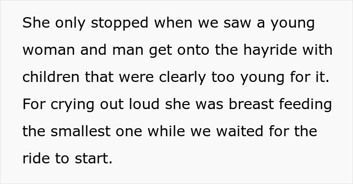 Entitled parents go on haunted hayride leaving scared kids with strangers while they enjoy the ride without concern. Entitled parents go on haunted hayride leaving scared kids with strangers while they enjoy the ride without concern.
