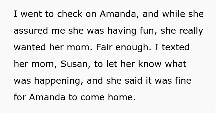 Text excerpt showing a woman, daughter, and friend walking home after a fun time together. Text excerpt showing a woman, daughter, and friend walking home after a fun time together.