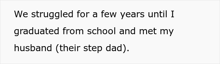 Text excerpt discussing personal struggles before graduating and meeting a husband, related to choosing nose job over kids college funds. Text excerpt discussing personal struggles before graduating and meeting a husband, related to choosing nose job over kids college funds.