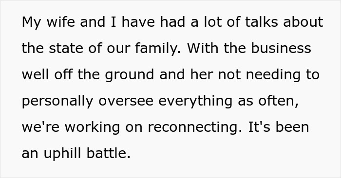 Text about a man feeling like a single parent as his wife prioritizes work over family and ignores their 10-year-old child. Text about a man feeling like a single parent as his wife prioritizes work over family and ignores their 10-year-old child.