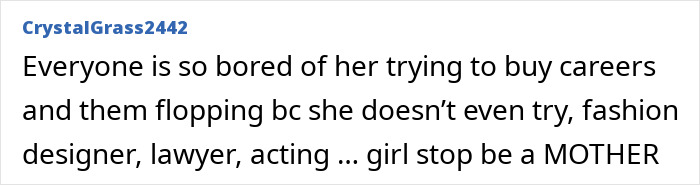 Text post about frustration with Kim Kardashian's career attempts, highlighting the painful All's Fair premiere reaction. Text post about frustration with Kim Kardashian's career attempts, highlighting the painful All's Fair premiere reaction.
