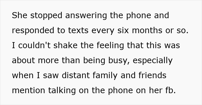Text describing a best friend no contact returning after long delays in responding to calls and texts. Text describing a best friend no contact returning after long delays in responding to calls and texts.