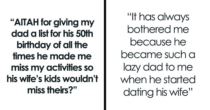 Son Gives Dad A List Detailing Years Of Neglect As A 50th Birthday Present