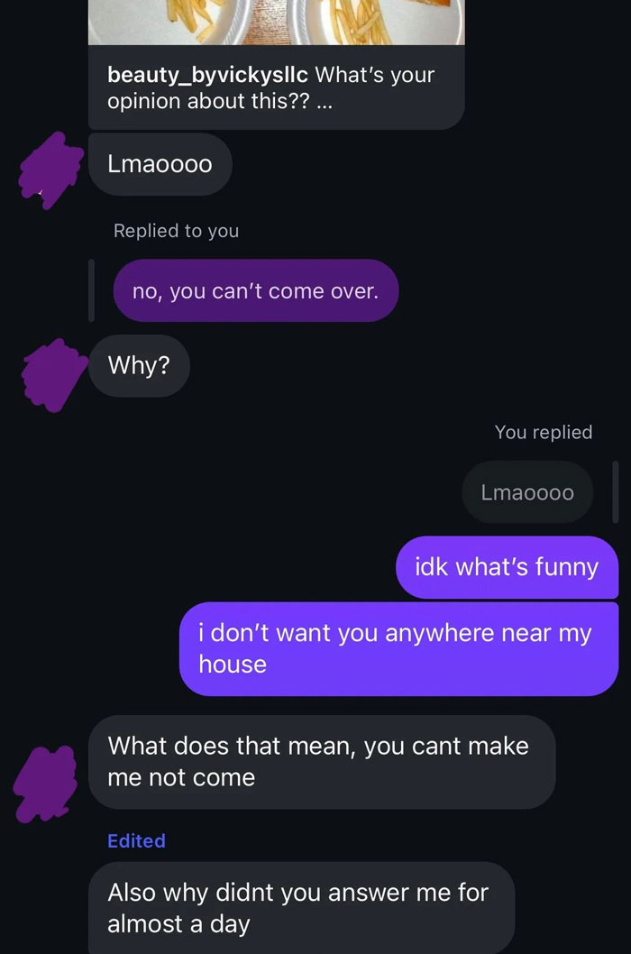 Text message exchange showing a guy demanding apologies after forgetting his girlfriend's birthday and causing tension. Text message exchange showing a guy demanding apologies after forgetting his girlfriend's birthday and causing tension.