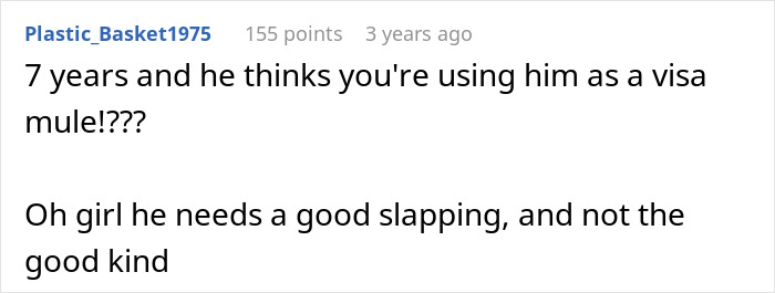 Comment discussing a woman leaving the US for France after her boyfriend couldn't handle her success. Comment discussing a woman leaving the US for France after her boyfriend couldn't handle her success.