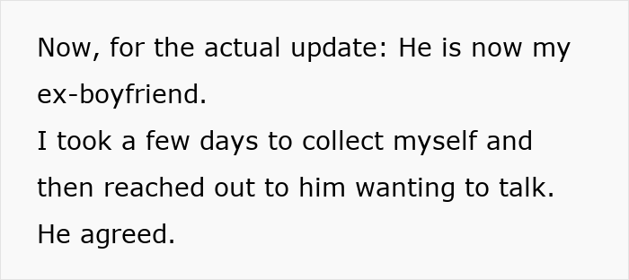 Text excerpt describing a woman’s update after leaving the US to start a new life in France due to boyfriend’s struggle with her success. Text excerpt describing a woman’s update after leaving the US to start a new life in France due to boyfriend’s struggle with her success.